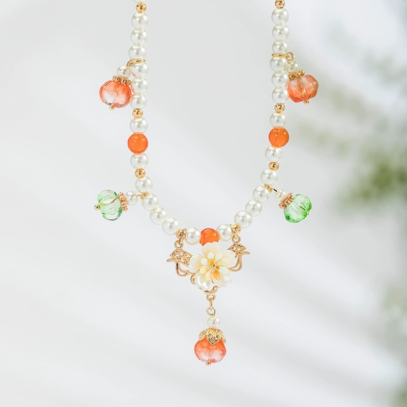 Pearl Choker Necklace Vintage - Collares de perlas Vintage con colgante