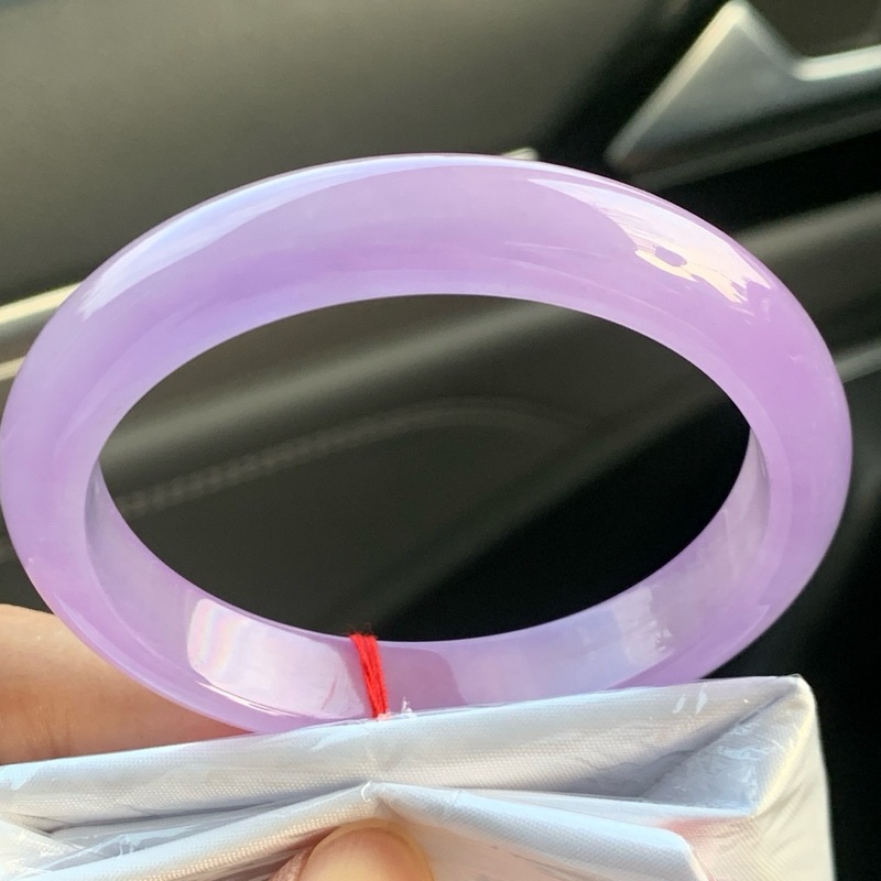 Bracelets - Pulsera de Jade Violeta Tipo Antigua,