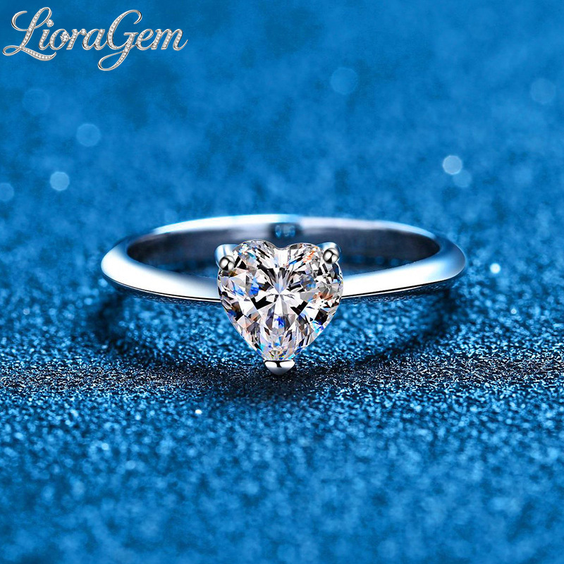 Moissanite Engagement Ring 1 Carat - Anillo de Moissanita de 1 Quilate
