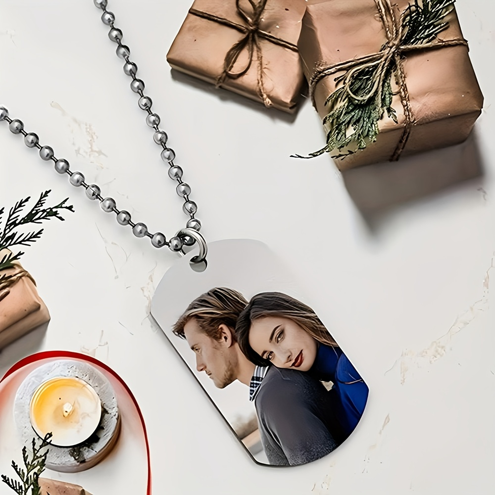 Custom Name Necklace Stainless Steel - Collar con Colgante Personalizado para Hombre,