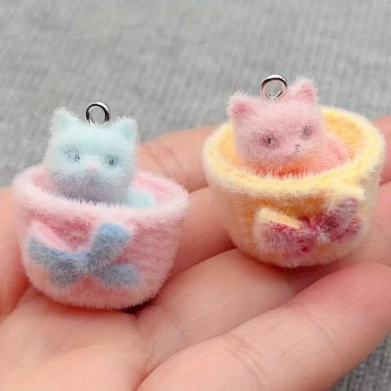 4 colgantes de gato de resina  - Earrings reseña y precio