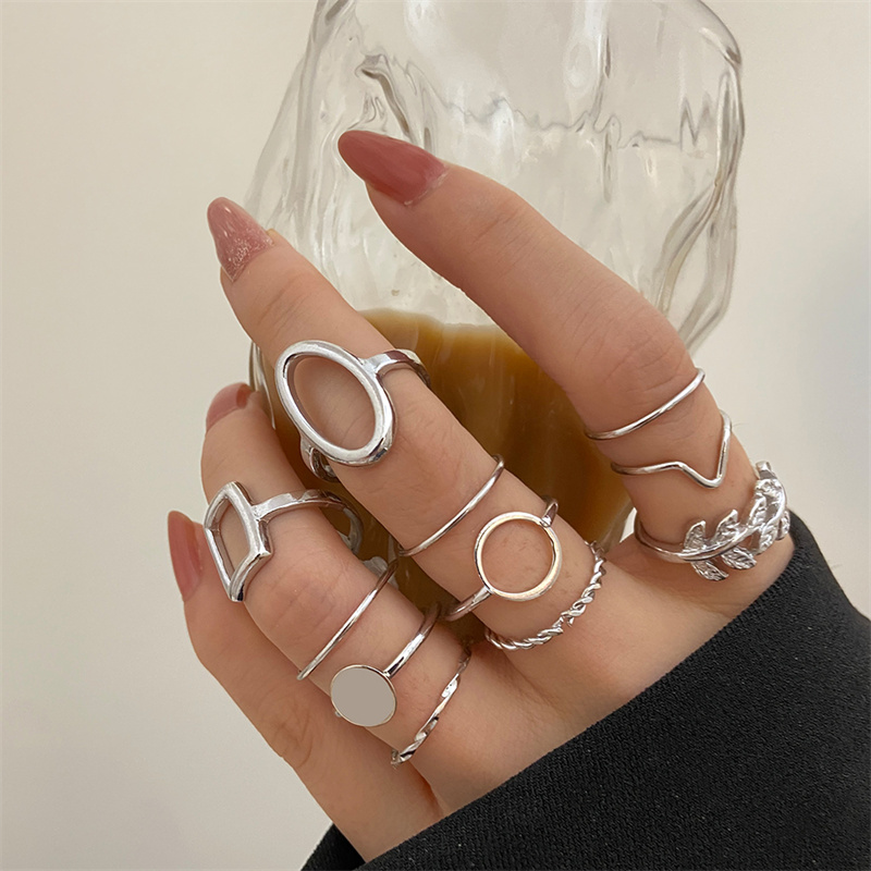 Conjunto de anillos Punk con c - Vintage Punk Knuckle Rings Set reseña y precio