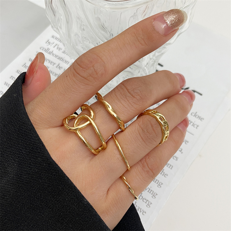 Conjunto de anillos Punk con c - Vintage Punk Knuckle Rings Set reseña y precio