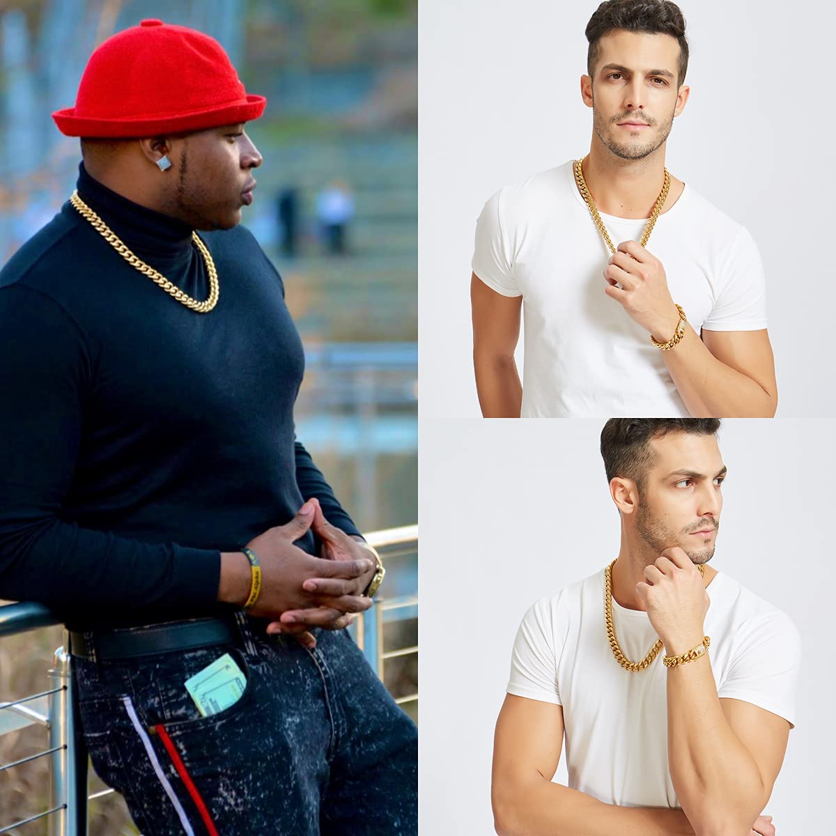 Cadena cubana de Hip Hop de 6- - Cuban Link Chain 12Mm reseña y precio