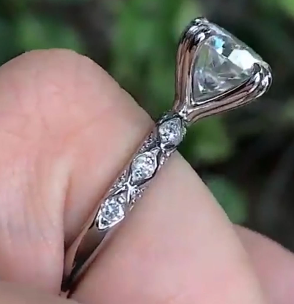 Anillo de Compromiso Personali - Moissanite Engagement Ring 1 Carat reseña y precio