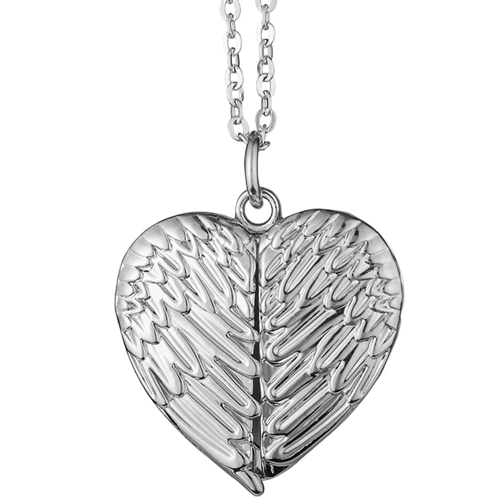 Collar con medallón en forma d - Heart Locket Necklace Photo reseña y precio