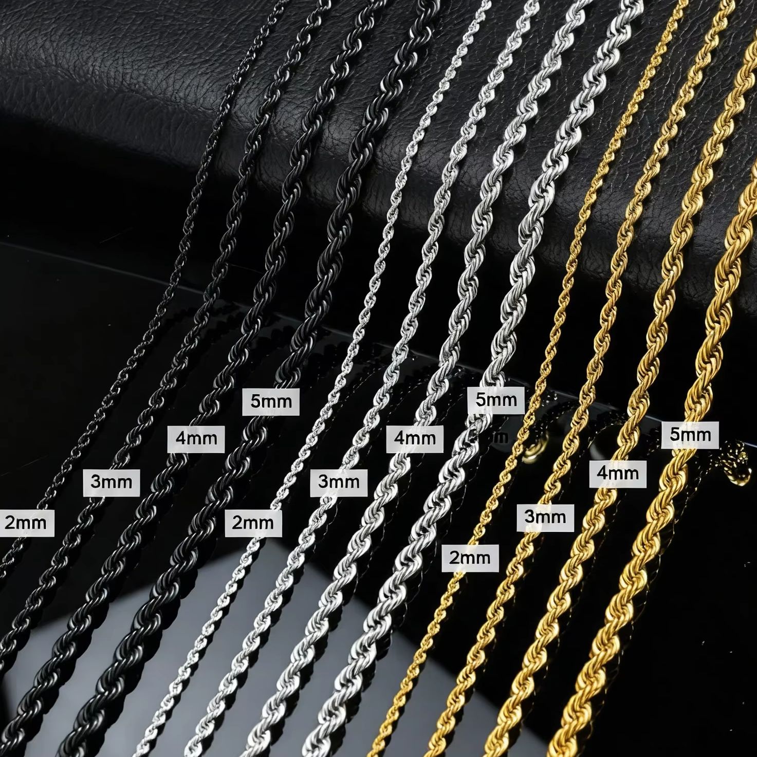Collar de Cadena de Cuerda Est - Cuban Link Chain 12Mm reseña y precio