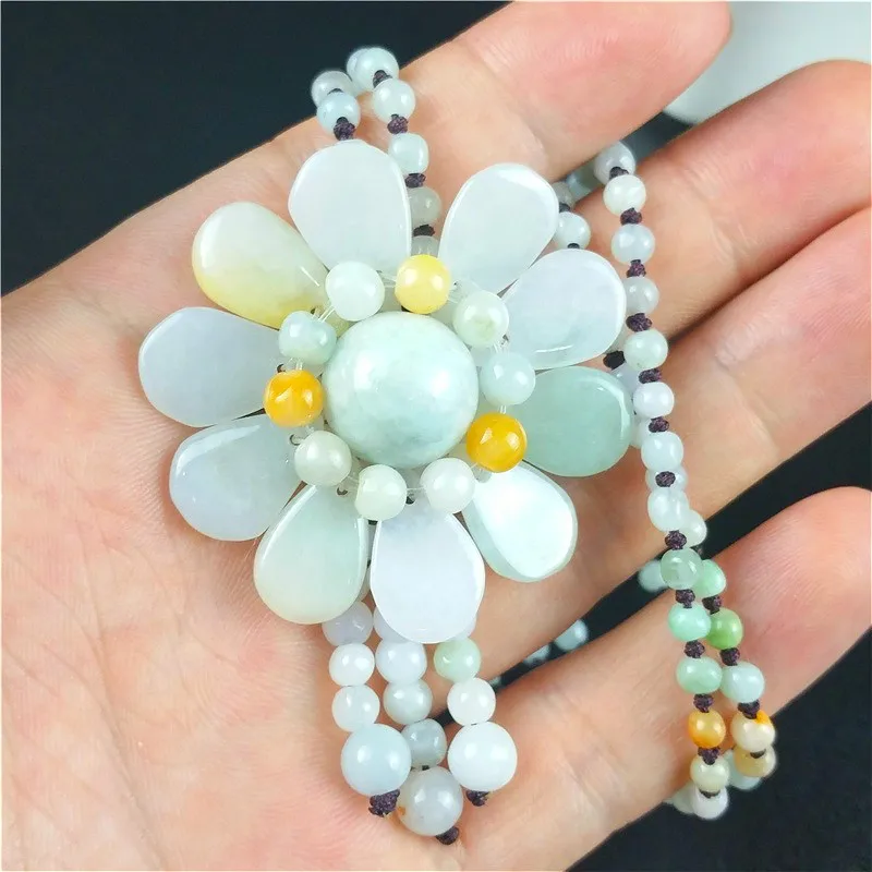 Colgante de Jade y girasol bir - Necklaces reseña y precio