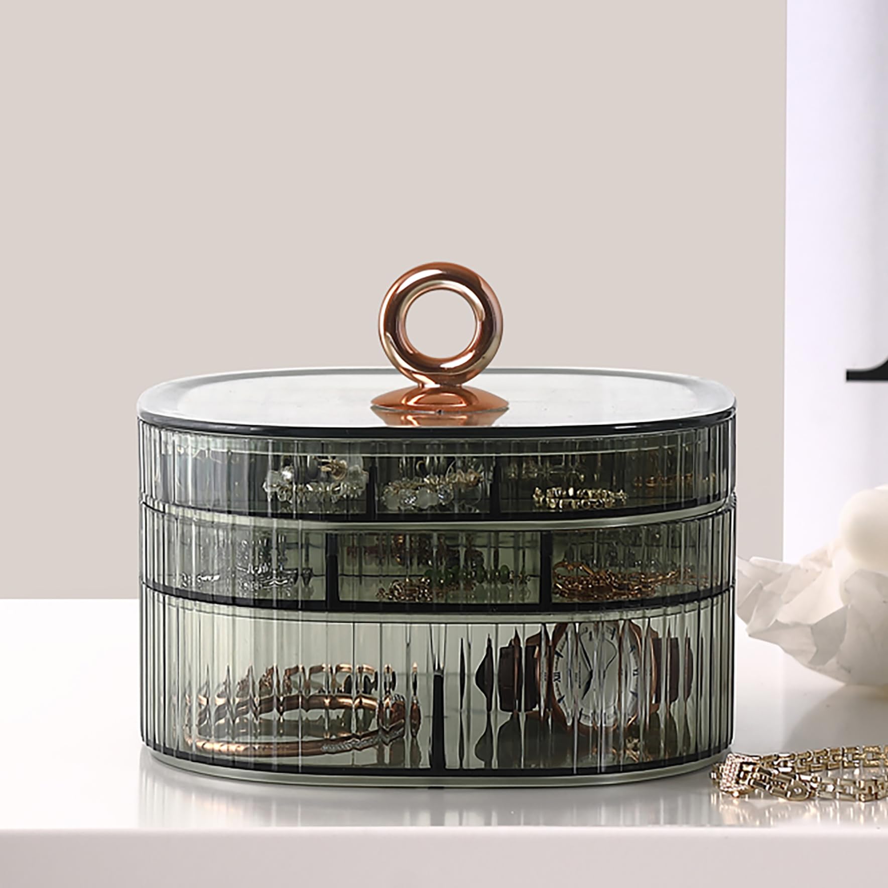 Caja de joyería transparente,  - Rings reseña y precio
