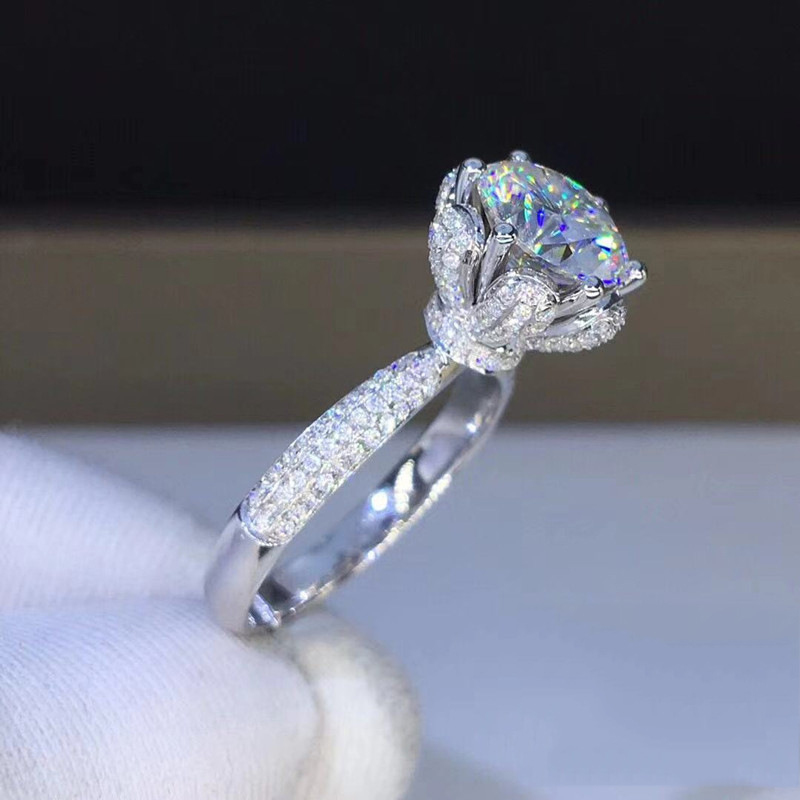 Anillo de Morganita con Diaman - Moissanite Engagement Ring 1 Carat reseña y precio