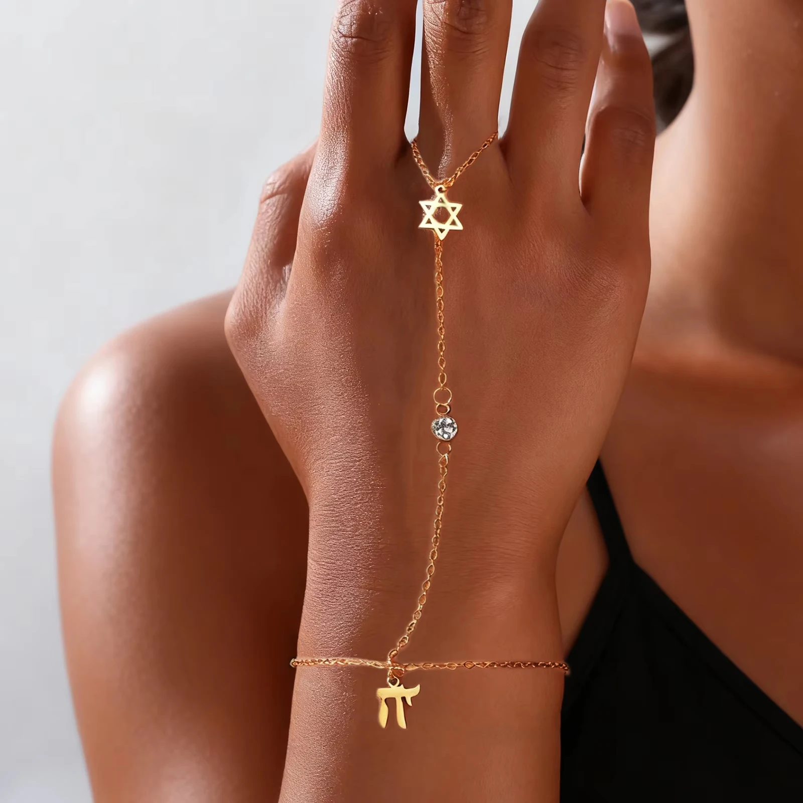 Pulsera de Dedo con Estrella d - Bracelets reseña y precio