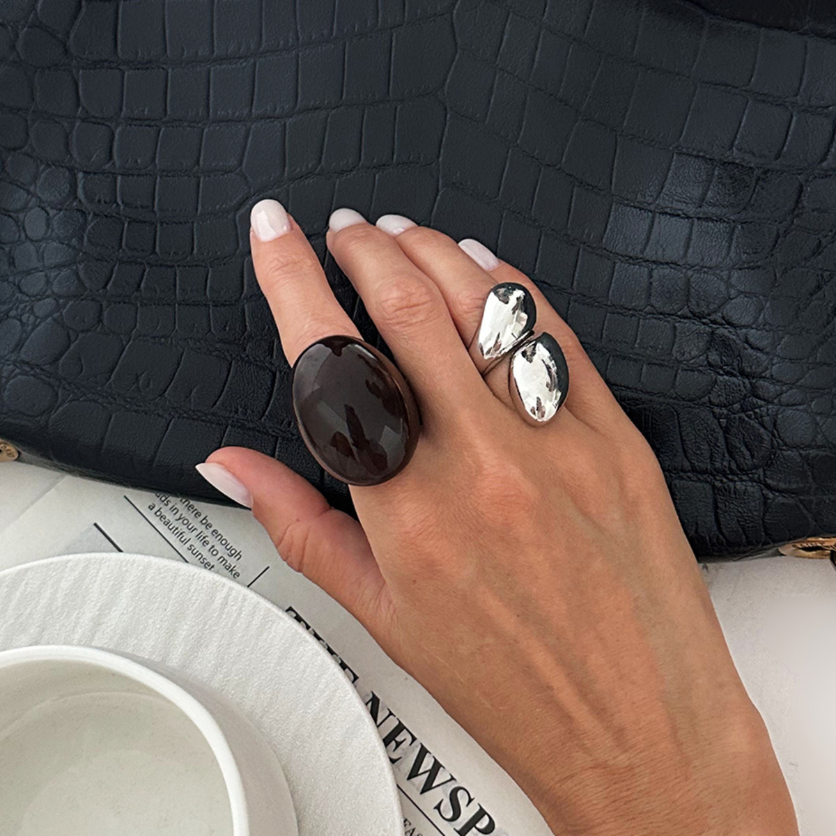 SHIXIN 2 unids/set Vintage Met - Vintage Punk Knuckle Rings Set reseña y precio