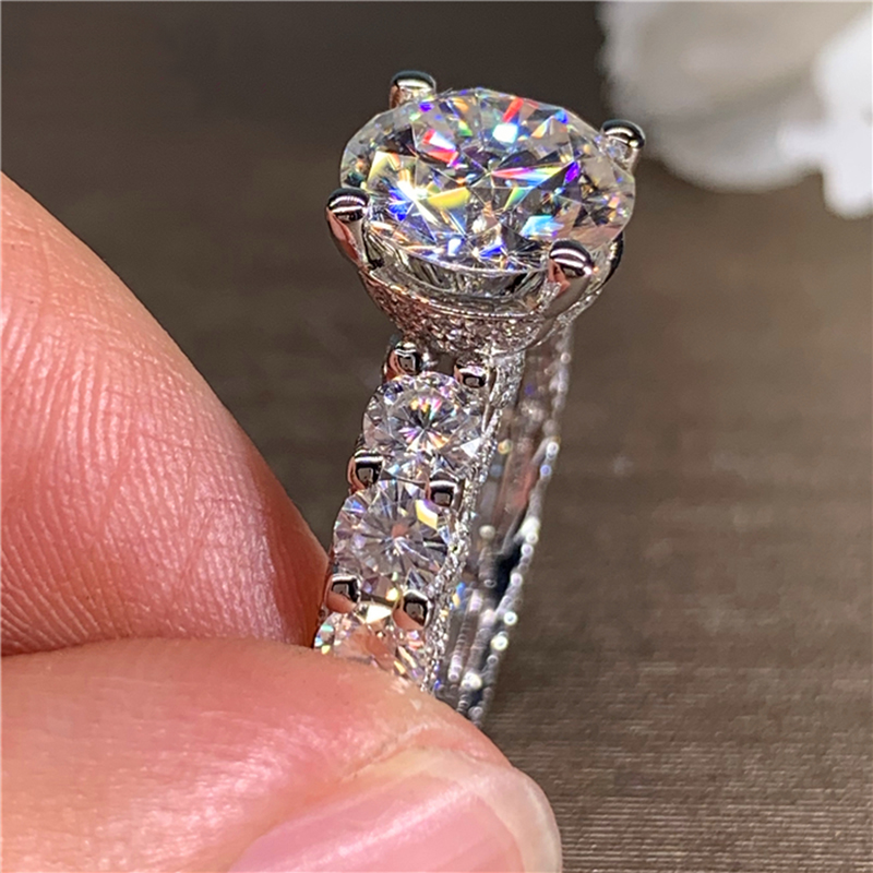 Anillo de Compromiso y Boda Pe - Moissanite Engagement Ring 1 Carat reseña y precio