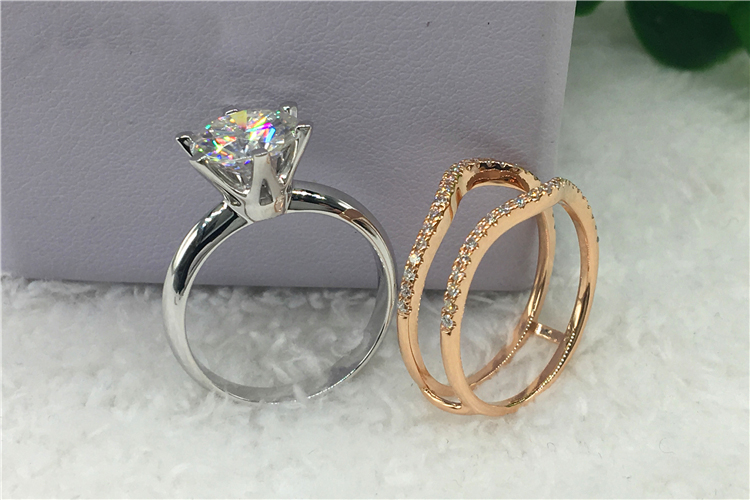 Anillo de compromiso de boda p - Moissanite Engagement Ring 1 Carat reseña y precio