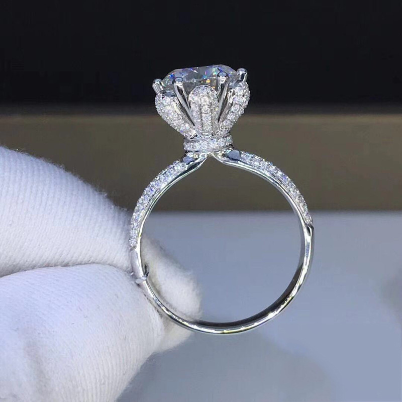 Anillo de Morganita con Diaman - Moissanite Engagement Ring 1 Carat reseña y precio
