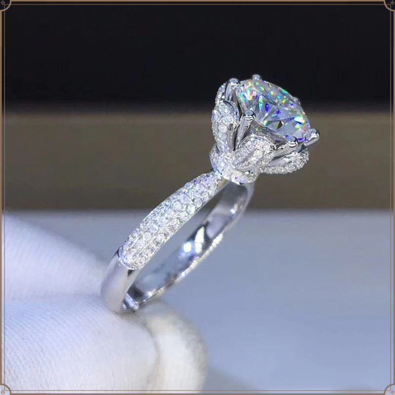 Anillo de Morganita con Diaman - Moissanite Engagement Ring 1 Carat reseña y precio