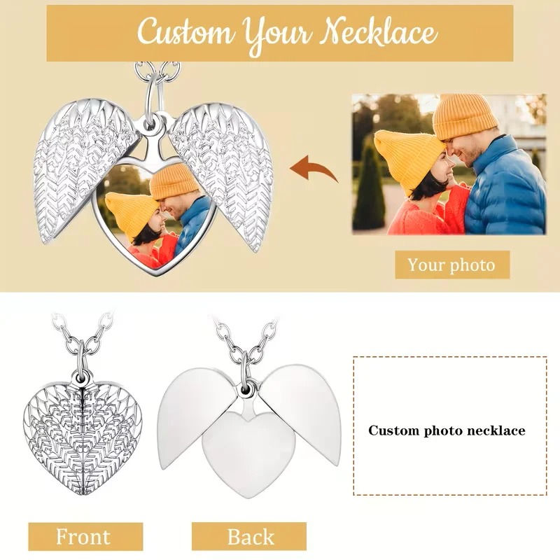 Collar con medallón de corazón - Heart Locket Necklace Photo reseña y precio