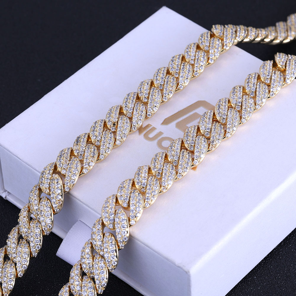ESKEEM nuevo estilo 13MM Iced  - Cuban Link Chain 12Mm reseña y precio