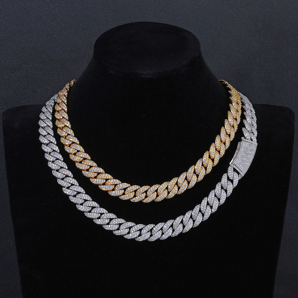 ESKEEM nuevo estilo 13MM Iced  - Cuban Link Chain 12Mm reseña y precio